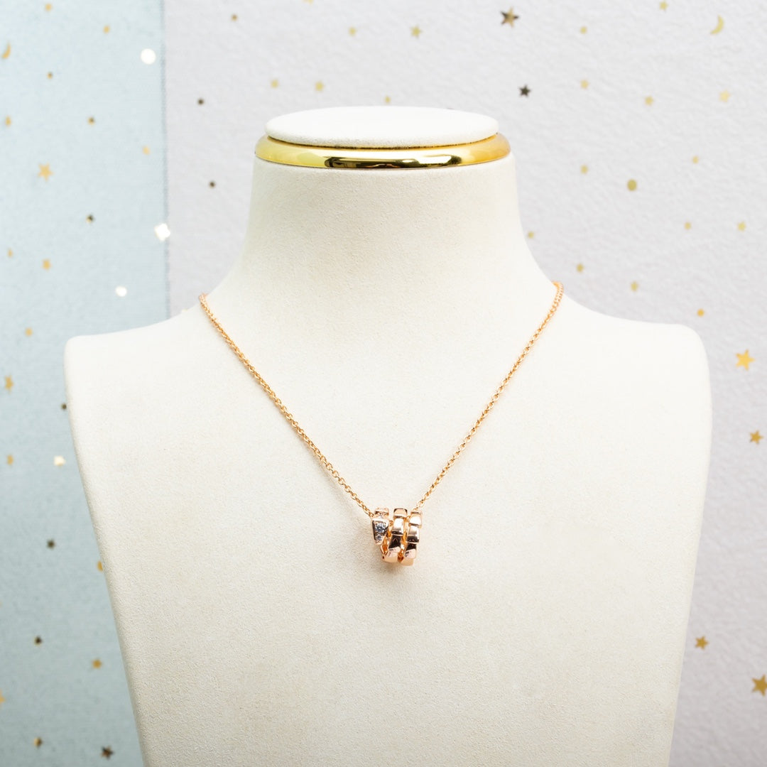 [Vellora Opalyn]SERPENTI PINK GOLD NECKLACE DIAMOND