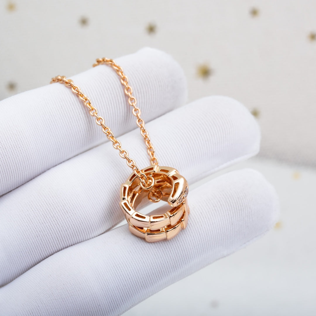 [Vellora Opalyn]SERPENTI PINK GOLD NECKLACE DIAMOND