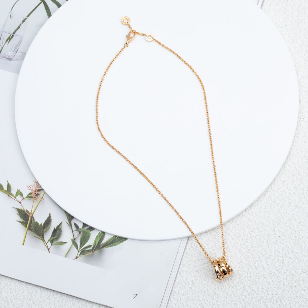 [Vellora Opalyn]SERPENTI PINK GOLD NECKLACE DIAMOND