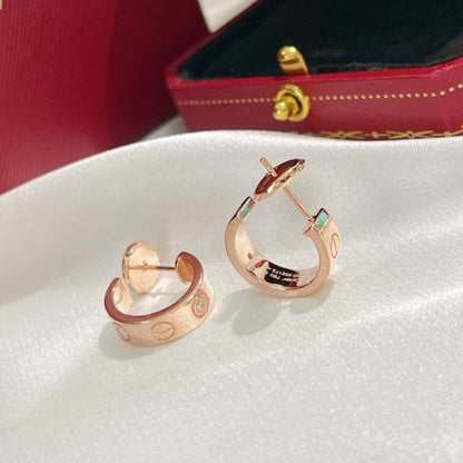 [Vellora Opalyn]LOVE EARRINGS 5.7MM 2 DIAMONDS