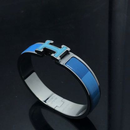 [Vellora Opalyn]H BRACELET BLUE RAINBOW CERAMIC