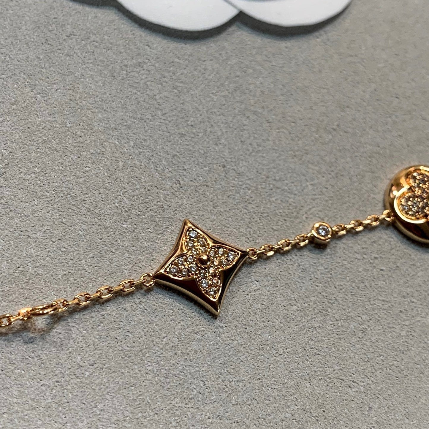 [Vellora Opalyn]STAR AND SUN 4 MOTIFS GOLD DIAMONDS BRACELET