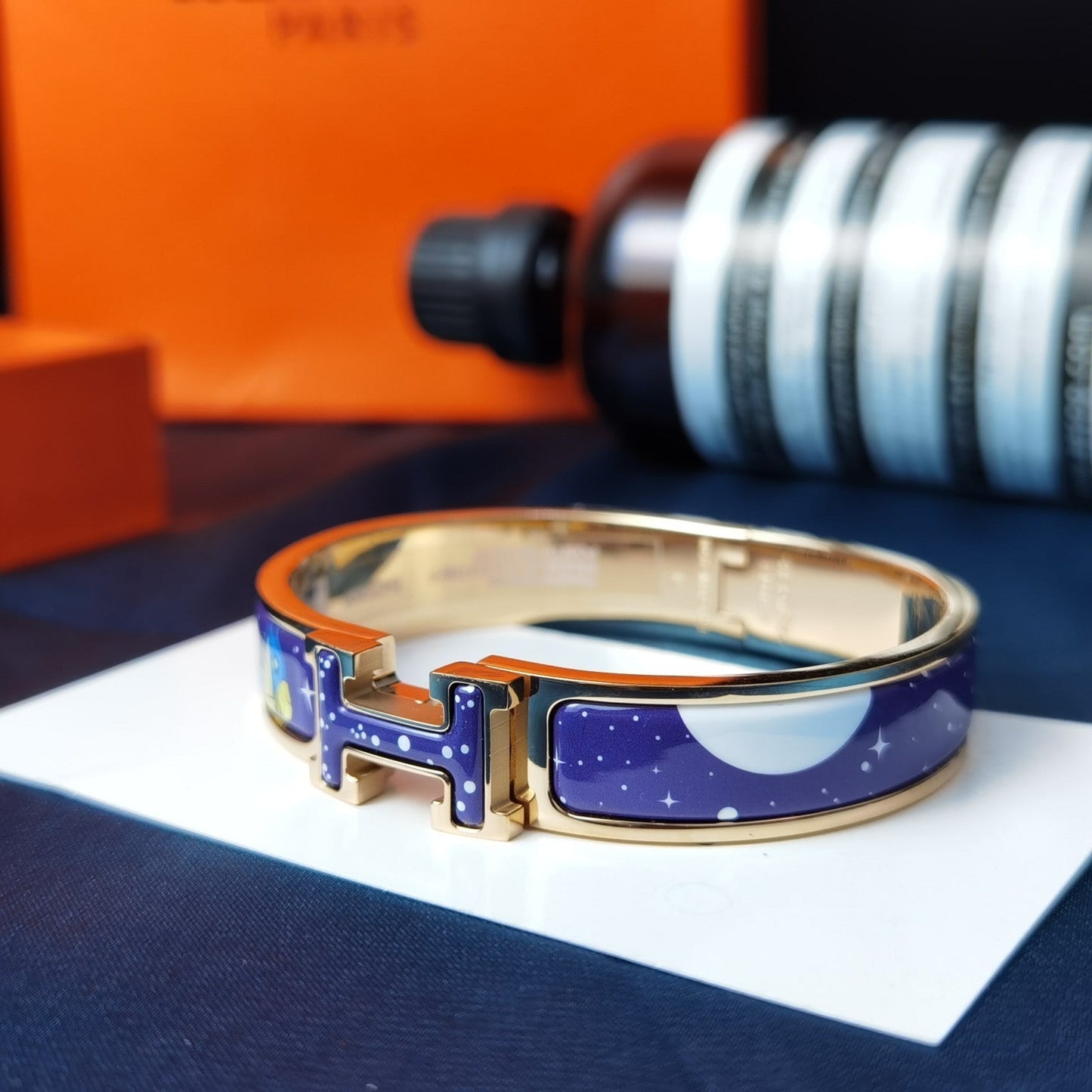 [Vellora Opalyn]H STAR AND MOON BRACELET 12MM