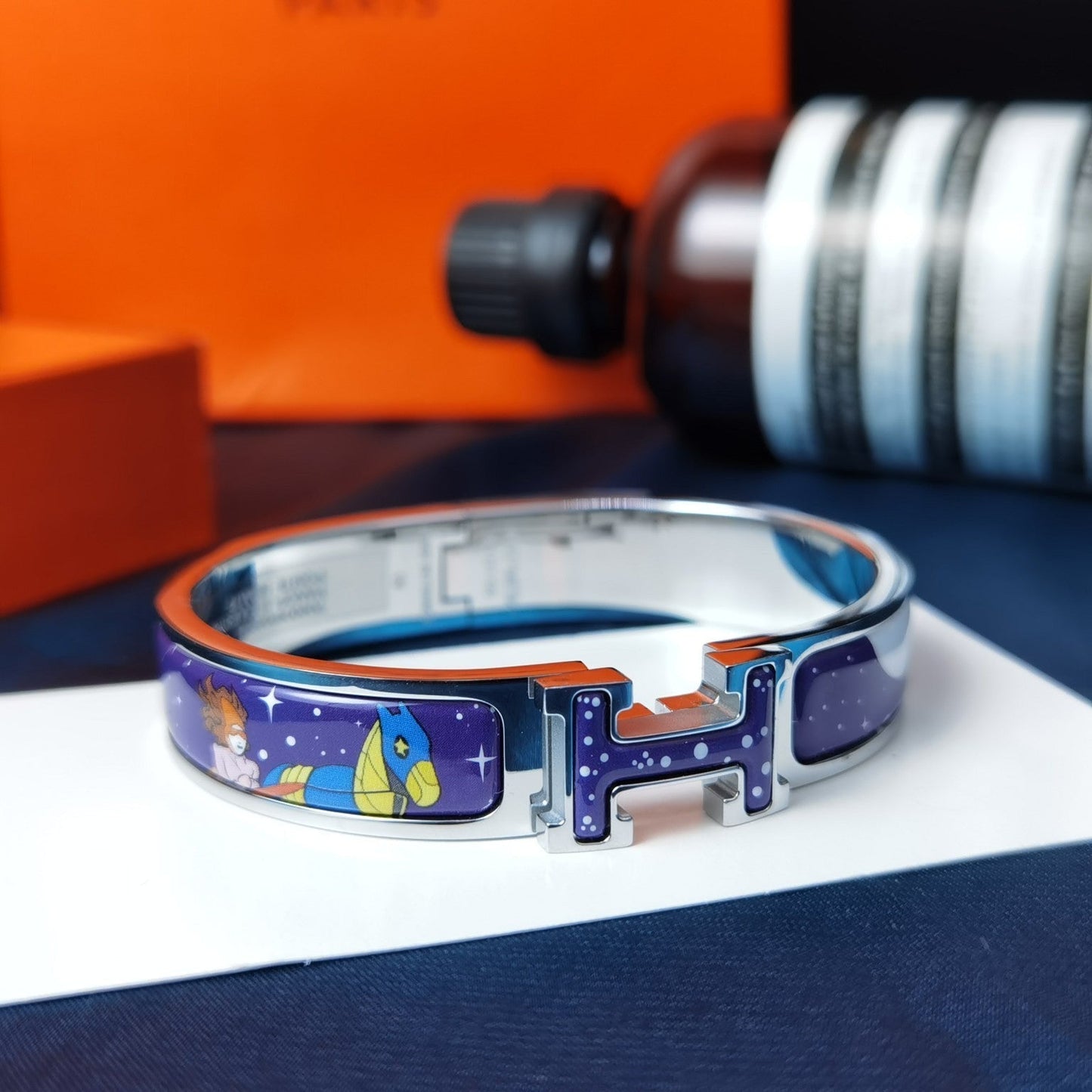 [Vellora Opalyn]H STAR AND MOON BRACELET 12MM