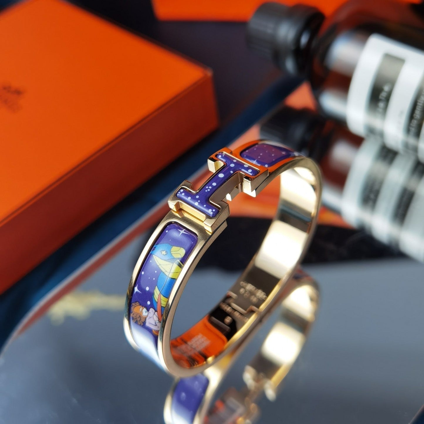[Vellora Opalyn]H STAR AND MOON BRACELET 12MM