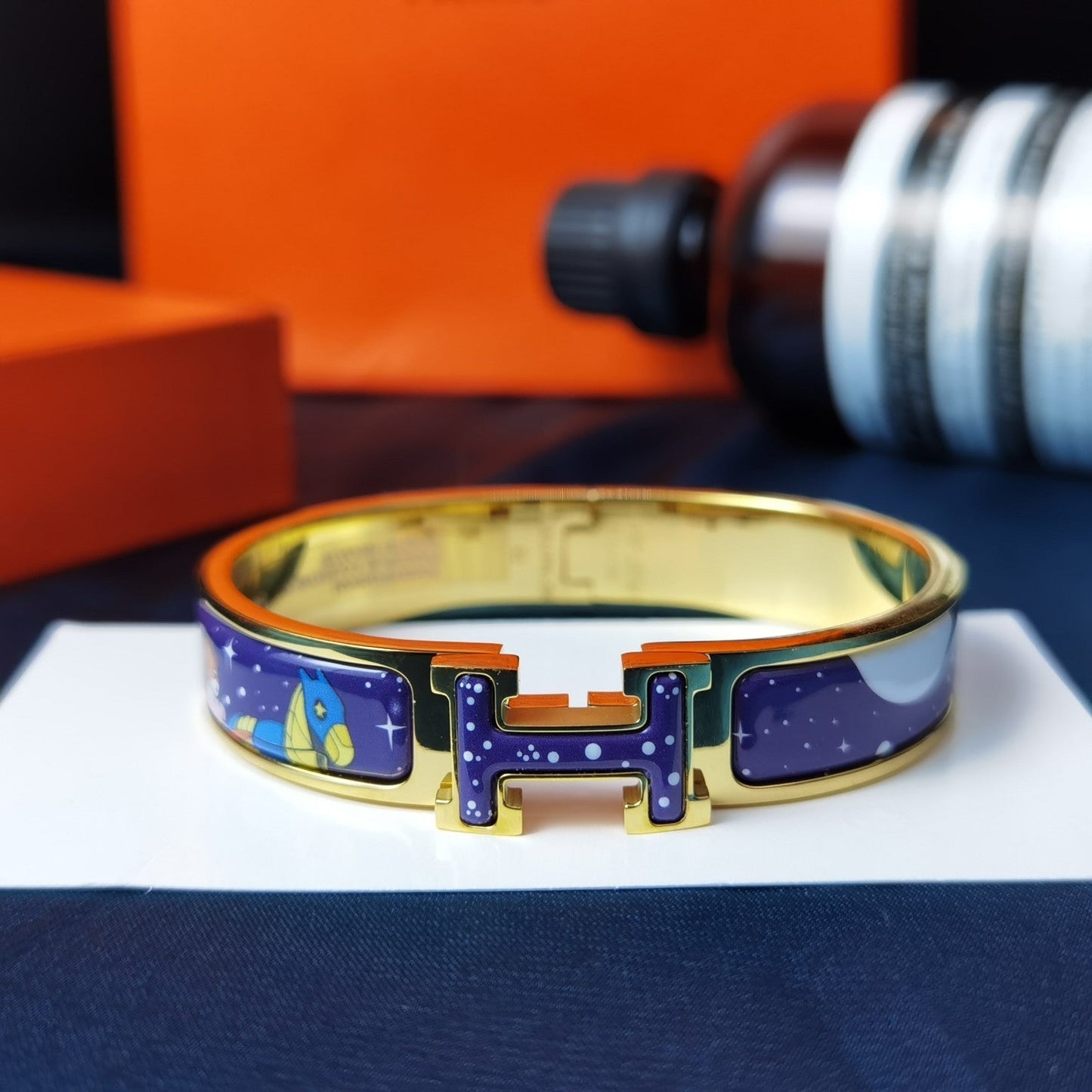 [Vellora Opalyn]H STAR AND MOON BRACELET 12MM