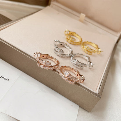 [Vellora Opalyn]SERPENTI EARRINGS DIAMOND