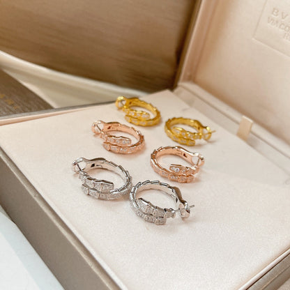 [Vellora Opalyn]SERPENTI EARRINGS DIAMOND