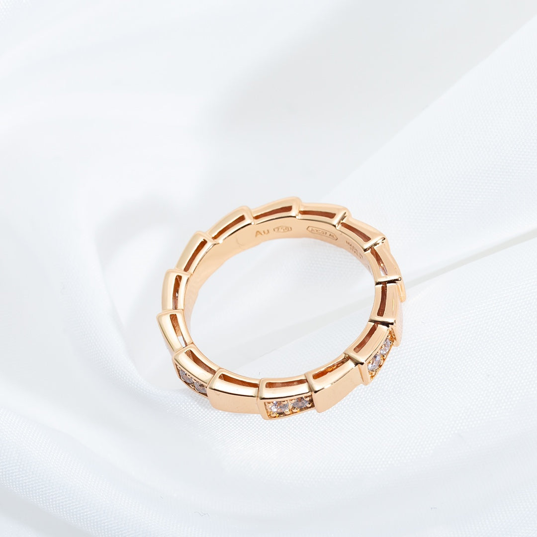 [Vellora Opalyn]SERPENTI RING PINK GOLD  3MM