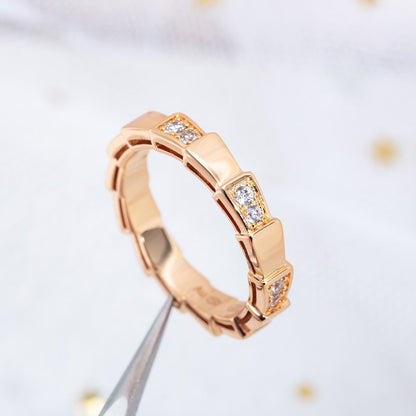 [Vellora Opalyn]SERPENTI RING PINK GOLD  3MM