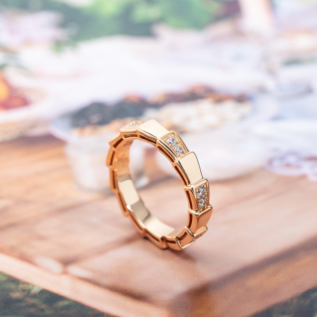 [Vellora Opalyn]SERPENTI RING PINK GOLD  3MM
