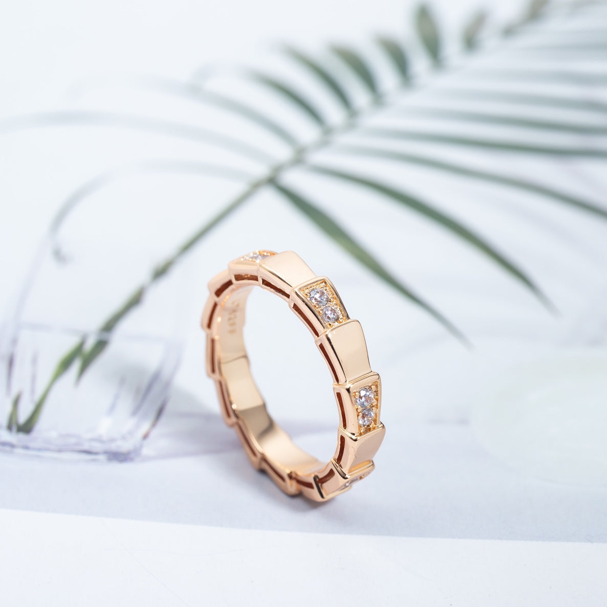 [Vellora Opalyn]SERPENTI RING PINK GOLD  3MM