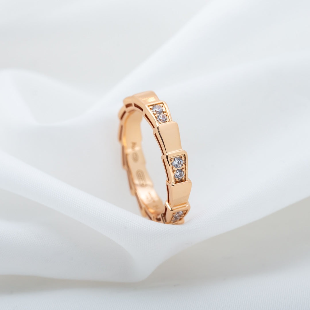 [Vellora Opalyn]SERPENTI RING PINK GOLD  3MM