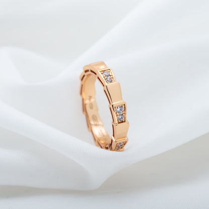 [Vellora Opalyn]SERPENTI RING PINK GOLD  3MM