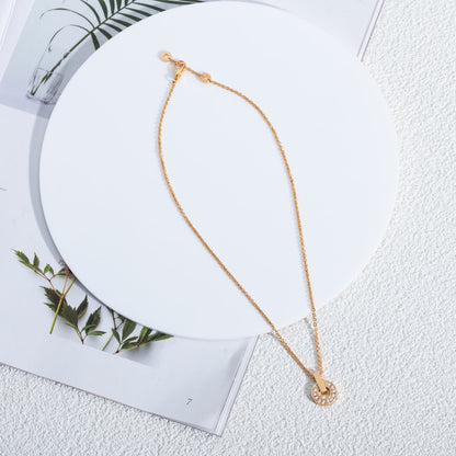 [Vellora Opalyn]GARI NECKLACE PINK GOLD DIAMOND