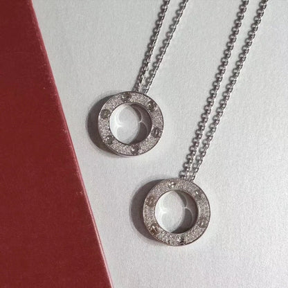 [Vellora Opalyn]LOVE NECKLACE ADJUSTABLE SILVER