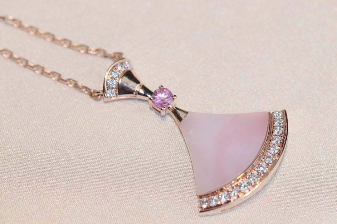 [Vellora Opalyn]DREAM NECKLACE PINK MOP DIAMOND
