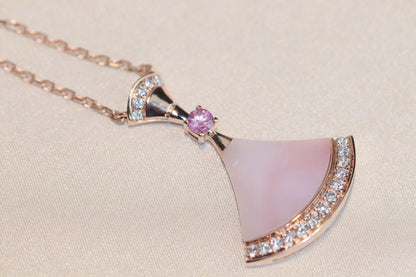 [Vellora Opalyn]DREAM NECKLACE PINK MOP DIAMOND