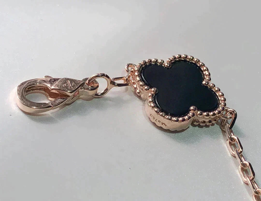 [Vellora Opalyn]CLOVER 5 MOTIFS MULTICOLOR  BRACELET