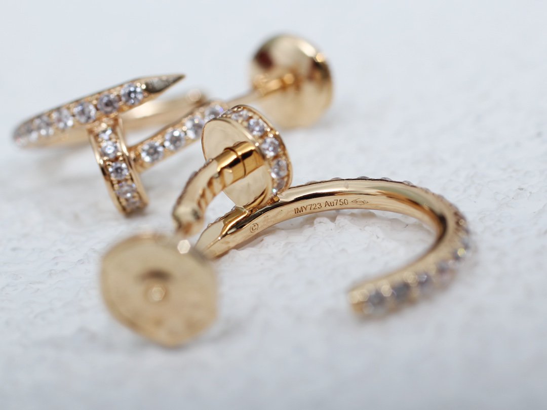 [Vellora Opalyn]JUSTE EARRINGS 12.75MM PINK GOLD DIAMOND