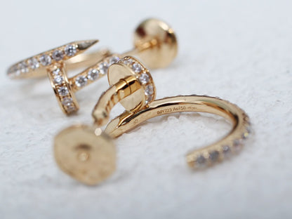 [Vellora Opalyn]JUSTE EARRINGS 12.75MM PINK GOLD DIAMOND
