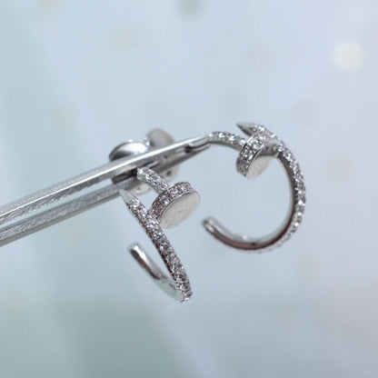 [Vellora Opalyn]JUSTE EARRINGS 12.75MM SILVER DIAMOND