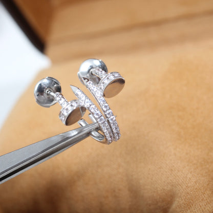 [Vellora Opalyn]JUSTE EARRINGS 12.75MM SILVER DIAMOND