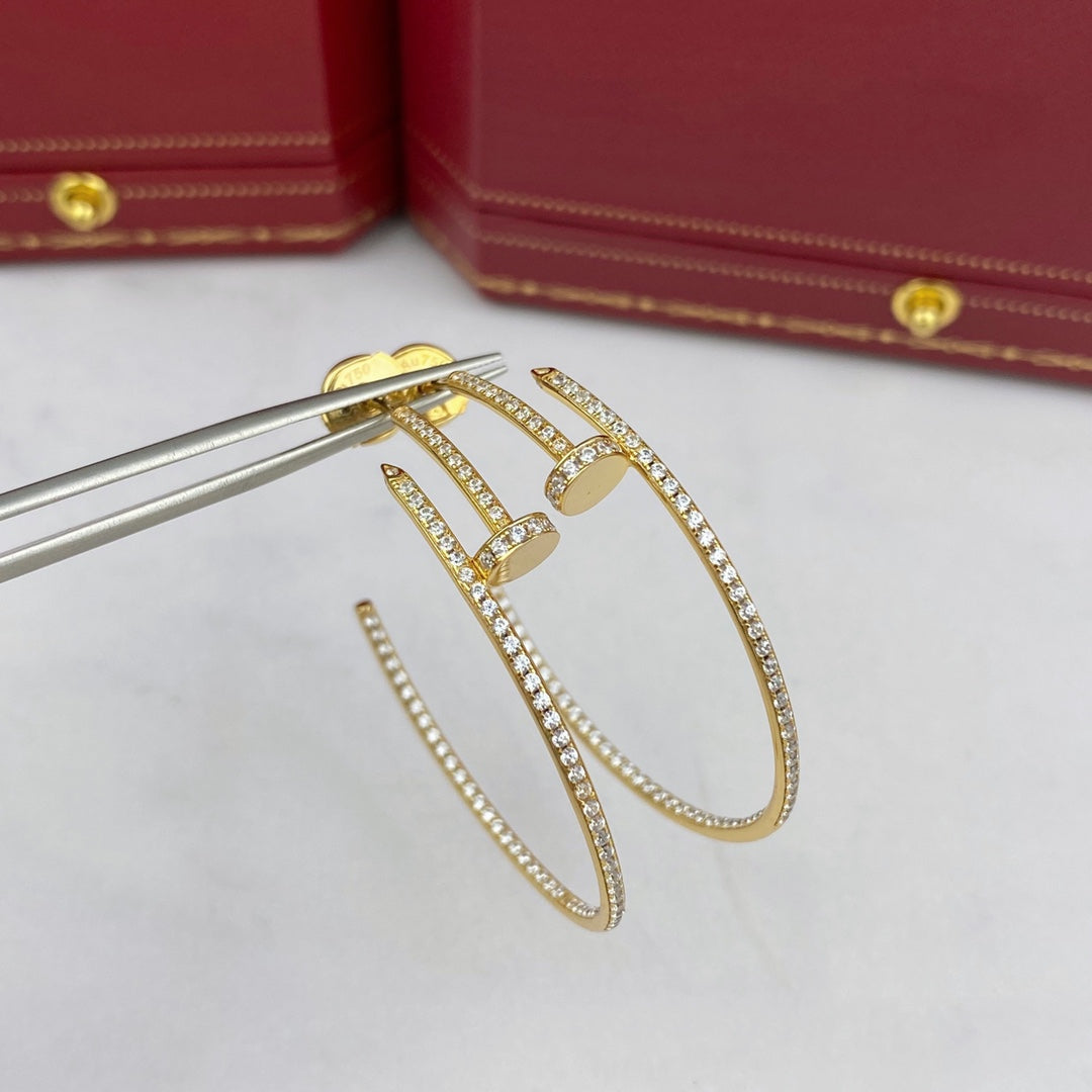 [Vellora Opalyn]JUSTE EARRINGS FULL DIAMONDS 1.8MM