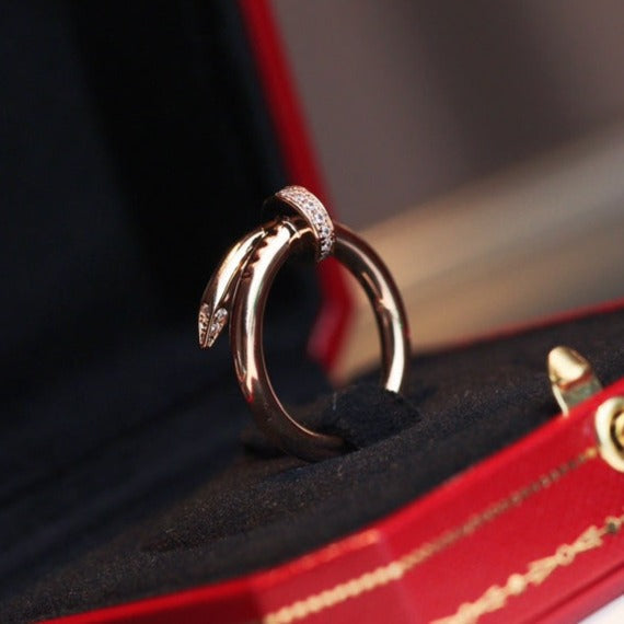 [Vellora Opalyn]JUSTE RING 2.65MM PINK GOLD DIAMOND