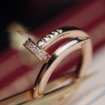 [Vellora Opalyn]JUSTE RING 2.65MM PINK GOLD DIAMOND