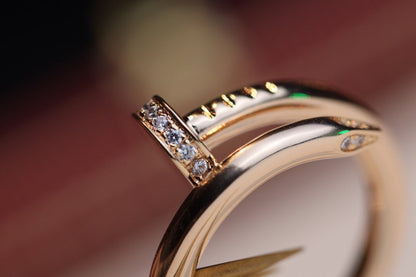 [Vellora Opalyn]JUSTE RING 2.65MM PINK GOLD DIAMOND