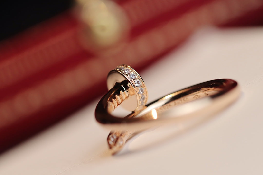 [Vellora Opalyn]JUSTE RING 2.65MM PINK GOLD DIAMOND