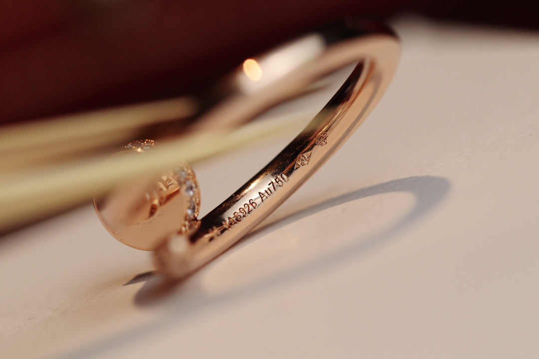 [Vellora Opalyn]JUSTE RING 2.65MM PINK GOLD DIAMOND