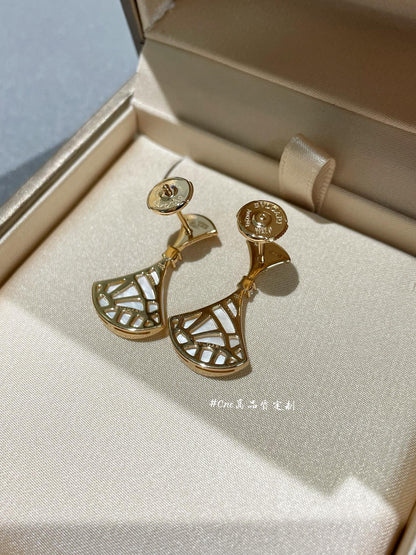 [Vellora Opalyn]DREAM MOP 1 DIAMOND EARRINGS