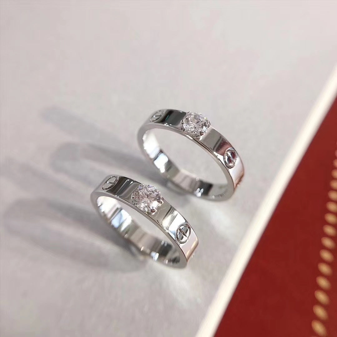 [Vellora Opalyn]LOVE RING 3.6MM 1 BIG DIAMOND