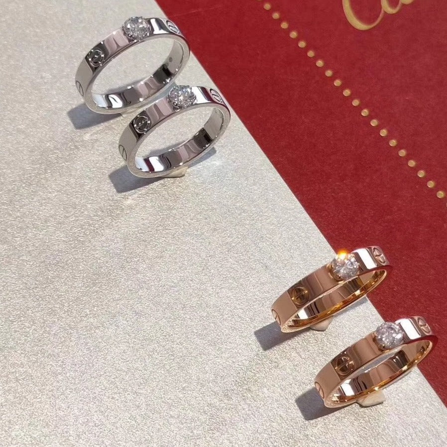 [Vellora Opalyn]LOVE RING 3.6MM 1 BIG DIAMOND