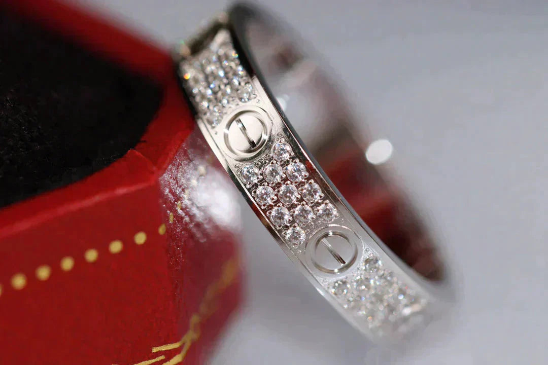 [Vellora Opalyn]LOVE RING 3.6MM DIAMOND PAVED
