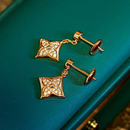 [Vellora Opalyn]STAR DIAMONDS EARRINGS GOLD