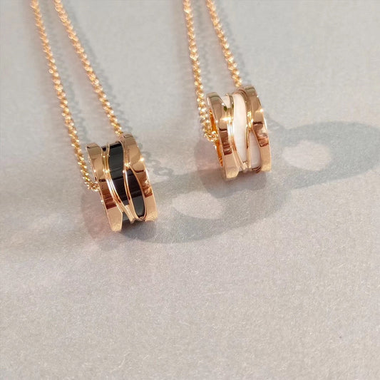 [Vellora Opalyn]ZERO 1 NECKLACE PINK GOLD