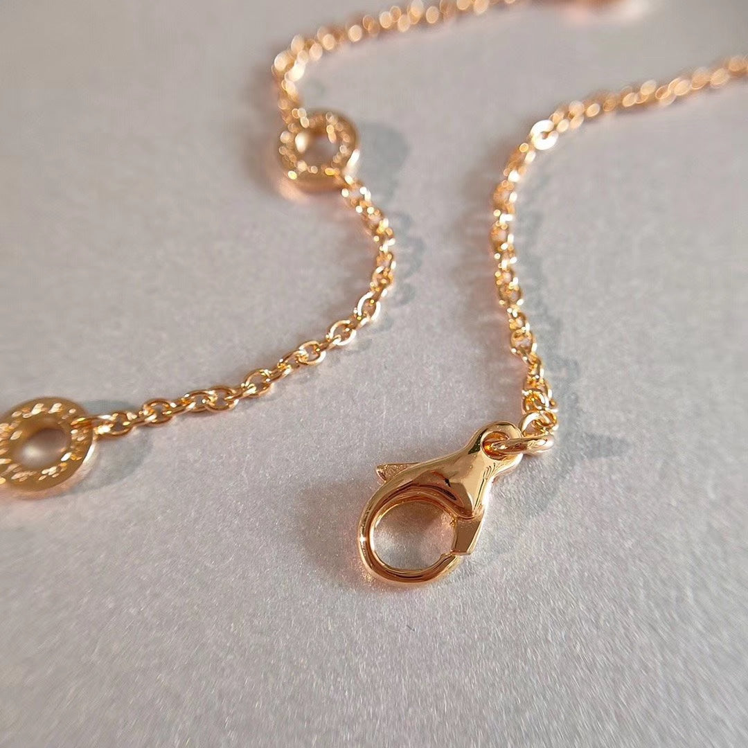 [Vellora Opalyn]ZERO 1 NECKLACE PINK GOLD