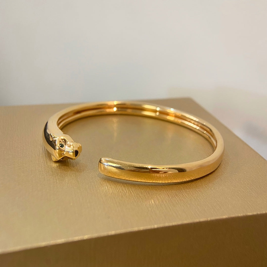 [Vellora Opalyn]PANTHERE GOLD OPEN BRACELET