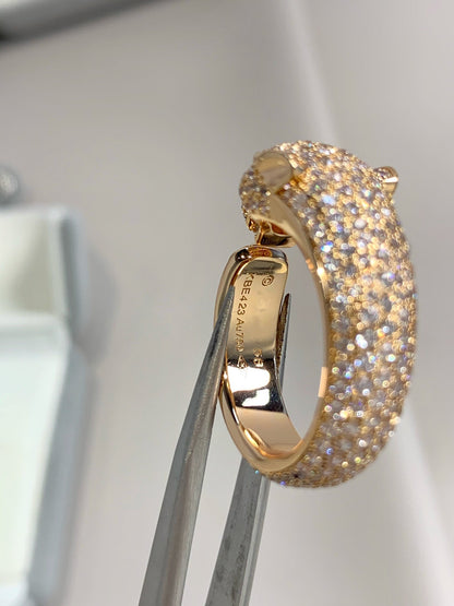 [Vellora Opalyn]PANTHERE PINK GOLD DIAMOND RING