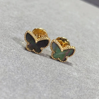 [Vellora Opalyn]BUTTERFLY DARK MOP  EARRINGS