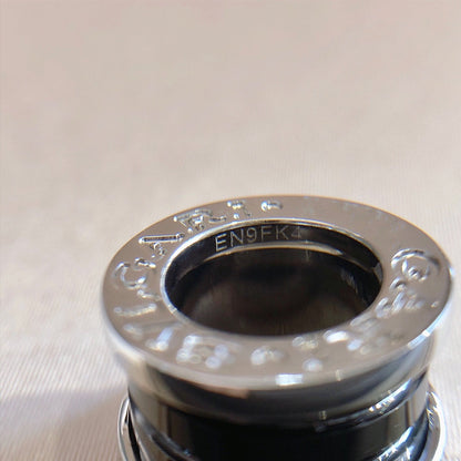 [Vellora Opalyn]ZERO 1 BLACK CERAMIC SILVER NECKLACE