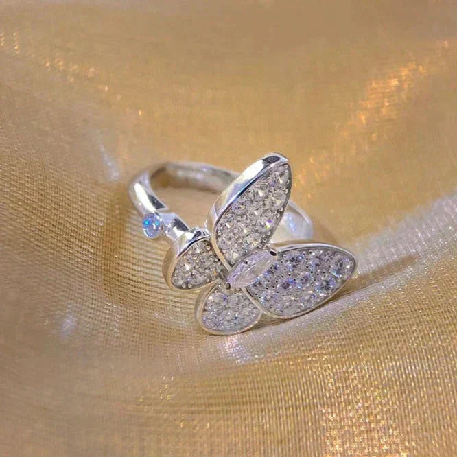 [Vellora Opalyn]BUTTERFLY DIAMOND RING
