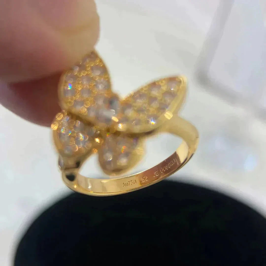 [Vellora Opalyn]BUTTERFLY DIAMOND RING
