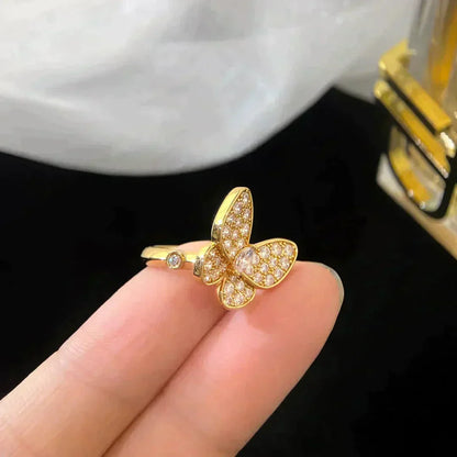 [Vellora Opalyn]BUTTERFLY DIAMOND RING
