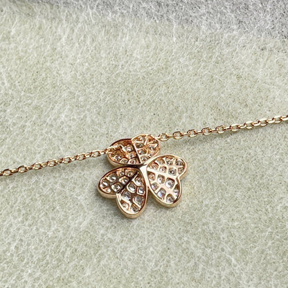 [Vellora Opalyn]FLOWER DIAMOND NECKLACE