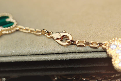 [Vellora Opalyn]CLOVER 20 MOTIFS ONYX ROSE GOLD