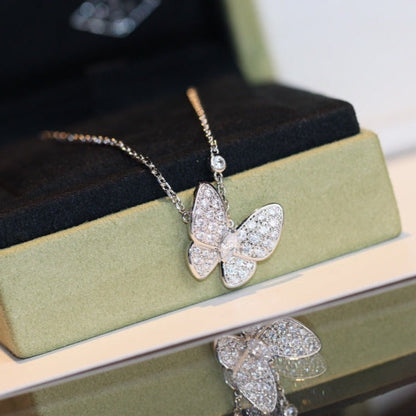 [Vellora Opalyn]BUTTERFLY DIAMOND NECKLACE